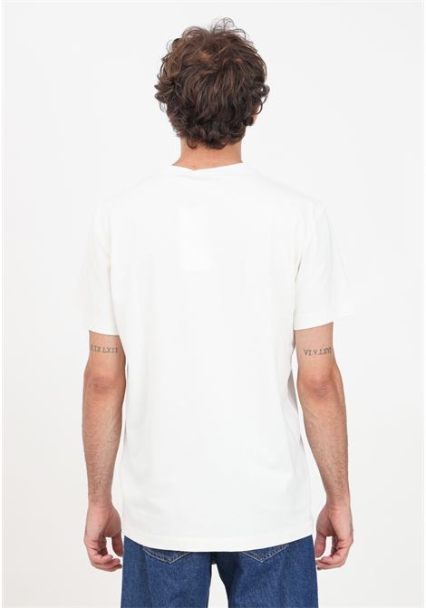 Men's white short-sleeved T-shirt with logo embroidery CALVIN KLEIN JEANS | J30J325916YBIYBI